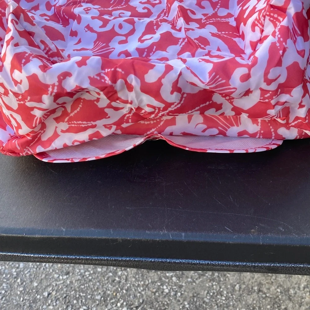 California innovations Insulated Pink and White Market Tote Bag Foldable - Picture 6 of 7